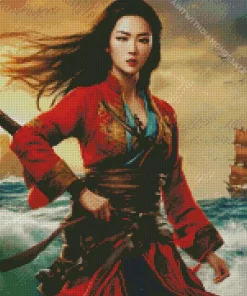 Realistic Mulan Diamond Painting