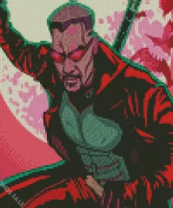 Retro Blade Hero Diamond Painting