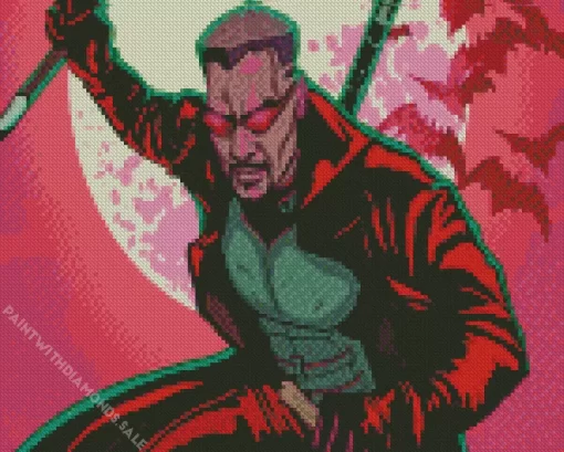 Retro Blade Hero Diamond Painting