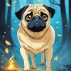 Sad Pug Diamond Painting