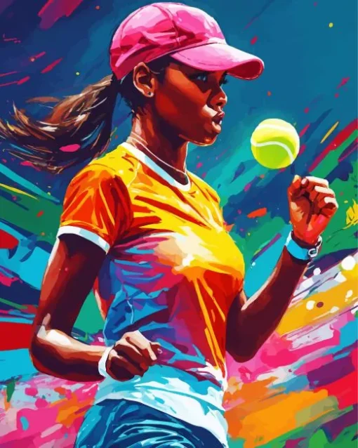 Serena Williams Tennis Player Diamond Painting