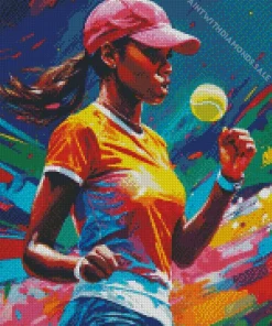 Serena Williams Tennis Player Diamond Painting