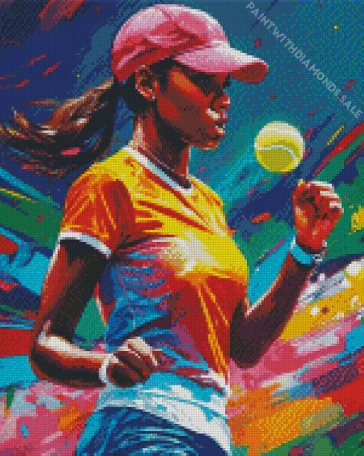 Serena Williams Tennis Player Diamond Painting