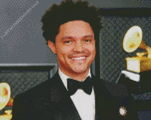 Smiling Trevor Noah Diamond Painting