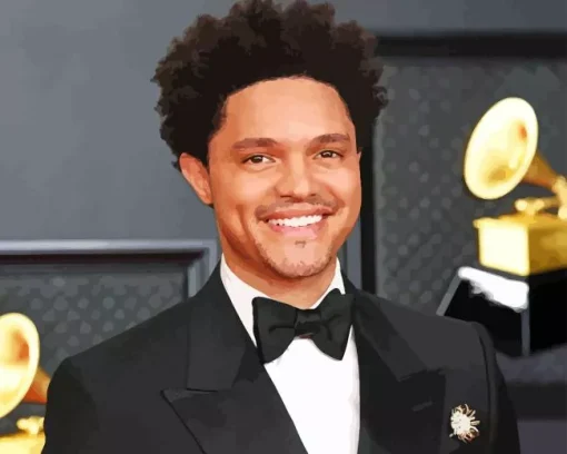 Smiling Trevor Noah Diamond Painting