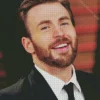 Smiling Chris Evans Diamond Painting