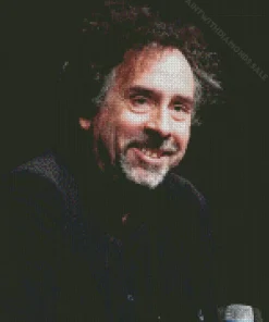 Smiling Tim Burton Diamond Painting