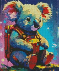 Space Koala Diamond Painting