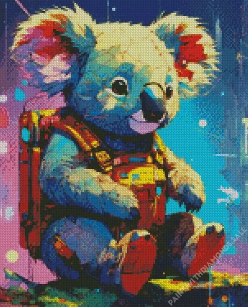 Space Koala Diamond Painting