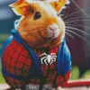 Spiderman Guinea Pig Diamond Painting