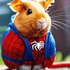 Spiderman Guinea Pig Diamond Painting