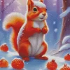 Squirrel And Sunrise Diamond Painting