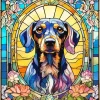 Stained Glass Dachshund Dog Diamond Painting