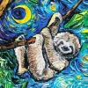 Starry Sloth Diamond Painting