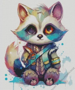 Steampunk Raccoon Diamond Painting