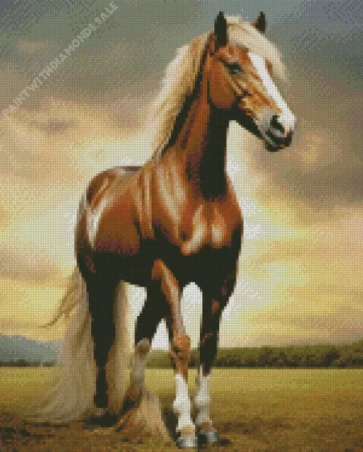 Strong Brown Horse Diamond Painting