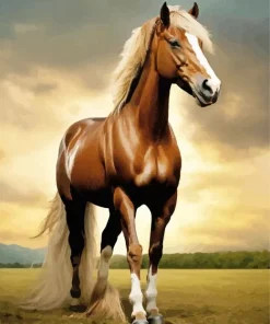 Strong Brown Horse Diamond Painting