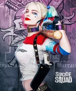 Suicide Squad Poster Harley Quinn Diamond Painting