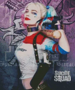 Suicide Squad Poster Harley Quinn Diamond Painting