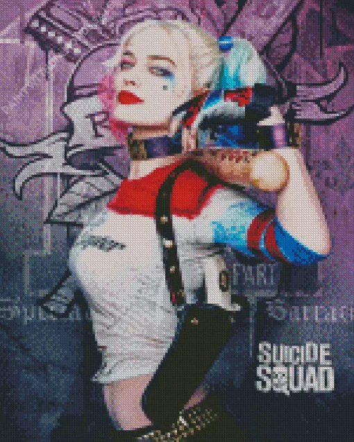 Suicide Squad Poster Harley Quinn Diamond Painting