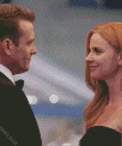 Suits Series Finale Harvey Donna Diamond Painting