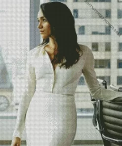 Suits Series Rachel Wearing White Diamond Painting