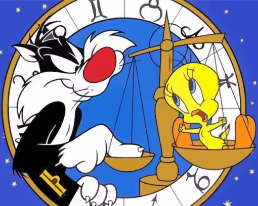 Sylvester And Tweety Bird Diamond Painting