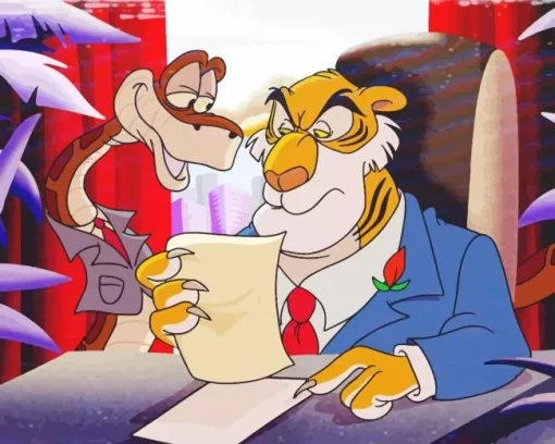 TaleSpin Shere Khan Diamond Painting