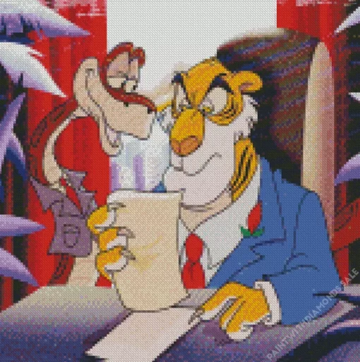 TaleSpin Shere Khan Diamond Painting