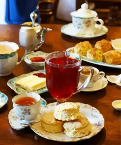 Tea With Biscuits Diamond Painting