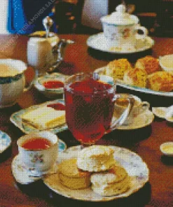 Tea With Biscuits Diamond Painting