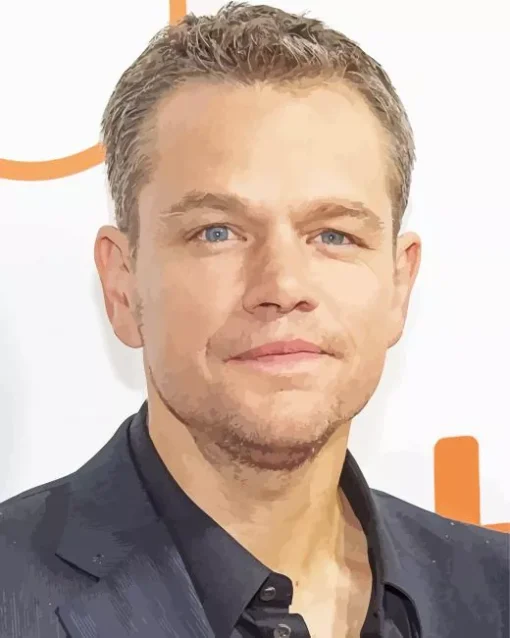 The Actor Matt Damon Diamond Painting