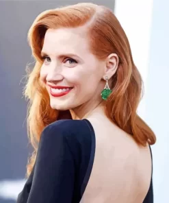 The Actress Jessica Chastain Diamond Painting