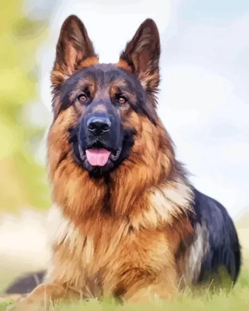 The German Shepherd Animal Diamond Painting