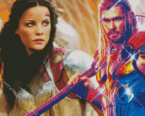 Thor And Sif Diamond Painting