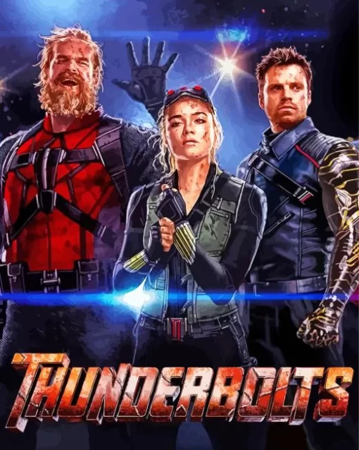 Thunderbolts Film Poster Diamond Painting