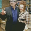 Tim Burton And Helena Bonham Carter Diamond Painting