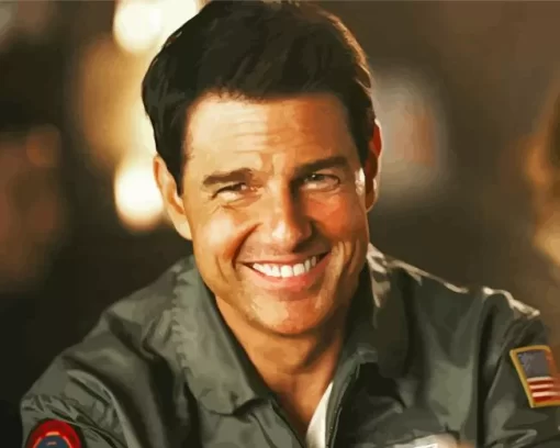 Tom Cruise As Maverick In Top Gun 2 Diamond Painting