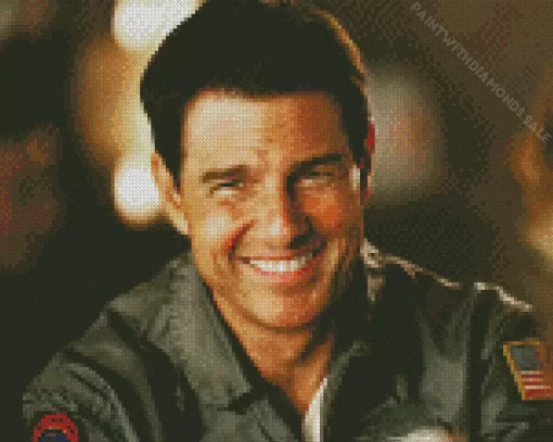 Tom Cruise As Maverick In Top Gun 2 Diamond Painting