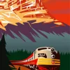 Train Poster Diamond Painting