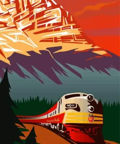 Train Poster Diamond Painting