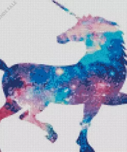 Transparent Galaxy Unicorn Diamond Painting