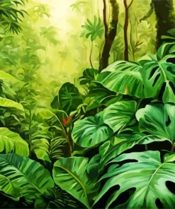 Tropical Monstera Diamond Painting