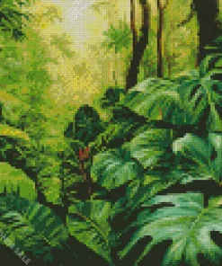 Tropical Monstera Diamond Painting