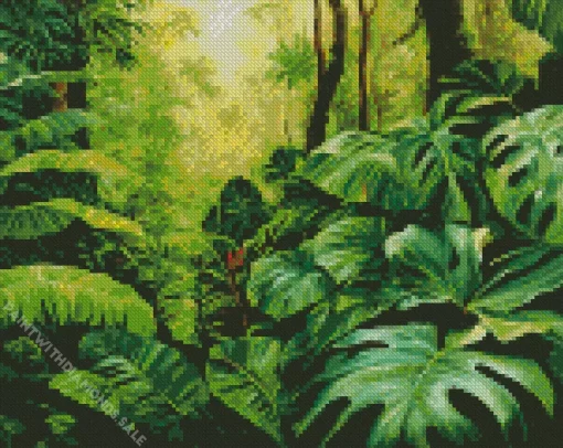 Tropical Monstera Diamond Painting