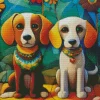 Two Beagle Dogs Diamond Painting