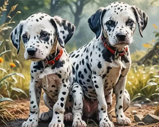 Two Dalmatians Diamond Painting