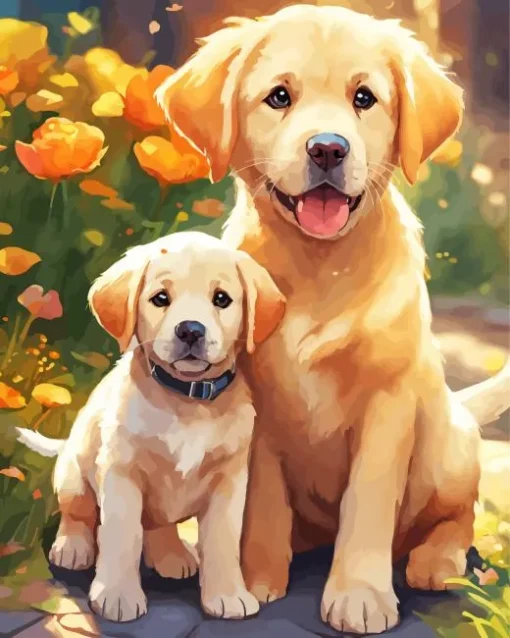 Two Labradors Diamond Painting