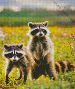 Two Raccoons Diamond Painting