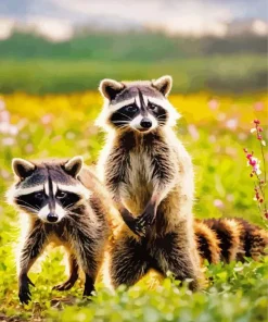 Two Raccoons Diamond Painting